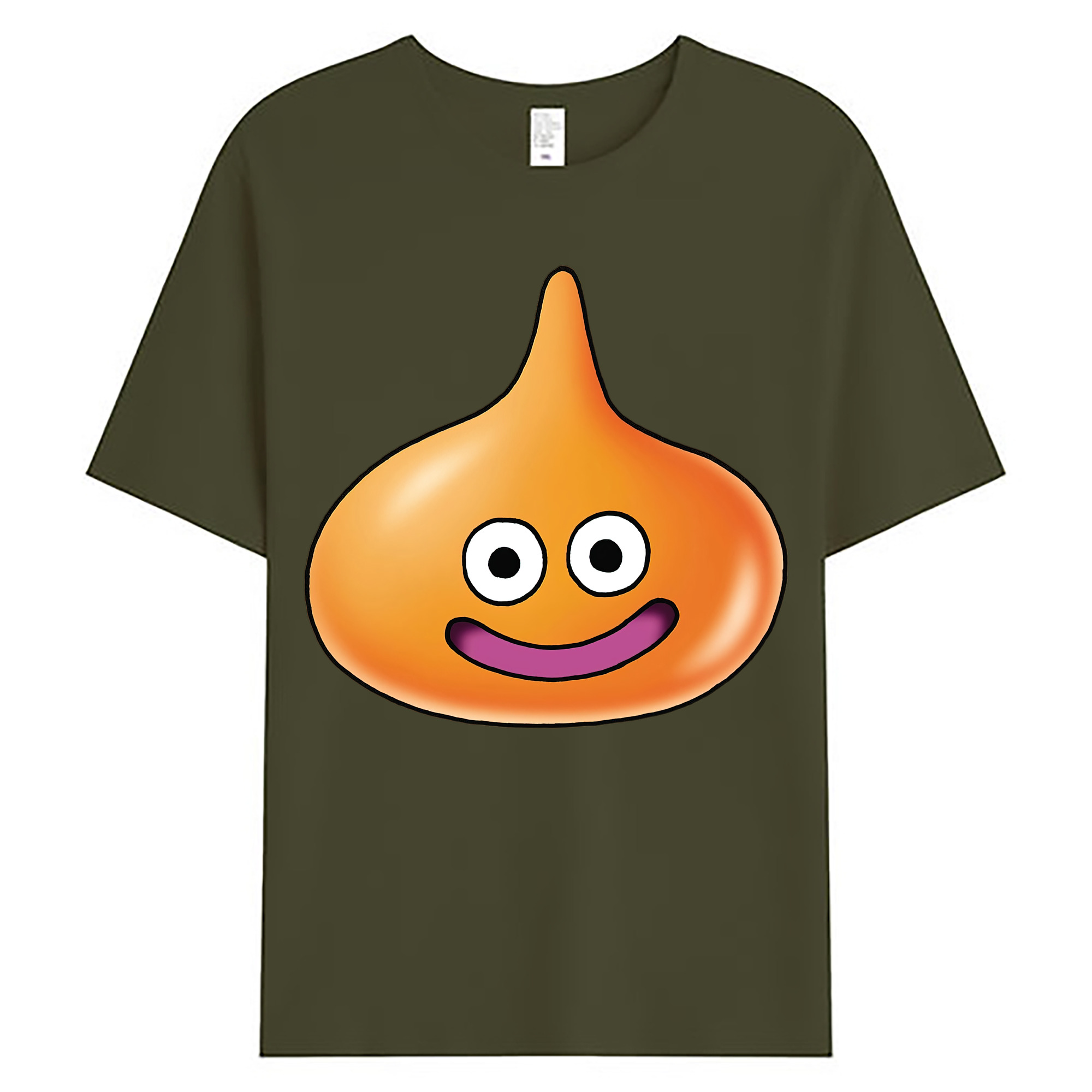 （画像用） ドラゴンクエスト Doragon Kuesuto Dragon Quest 綿100％ メンズ半袖Tシャツ｜肌触りやわらか＆通気性